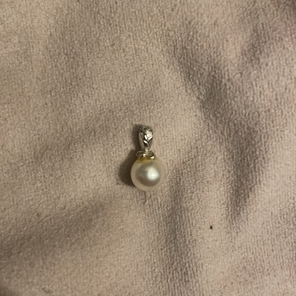 Pearl with setting for a necklace - very good condition - Picture 4 of 4